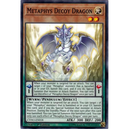 Yu-Gi-Oh TCG CYHO-EN018 C Metaphys Decoy Dragon Cybernetic Horizon