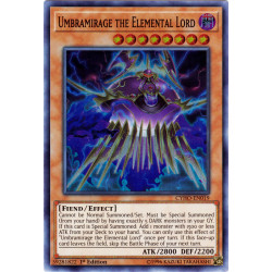 Yu-Gi-Oh TCG CYHO-EN019 SR Umbramirage the Elemental Lord Cybernetic Horizon