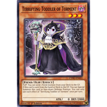 Yu-Gi-Oh TCG CYHO-EN022 C Terrifying Toddler of Torment Cybernetic Horizon