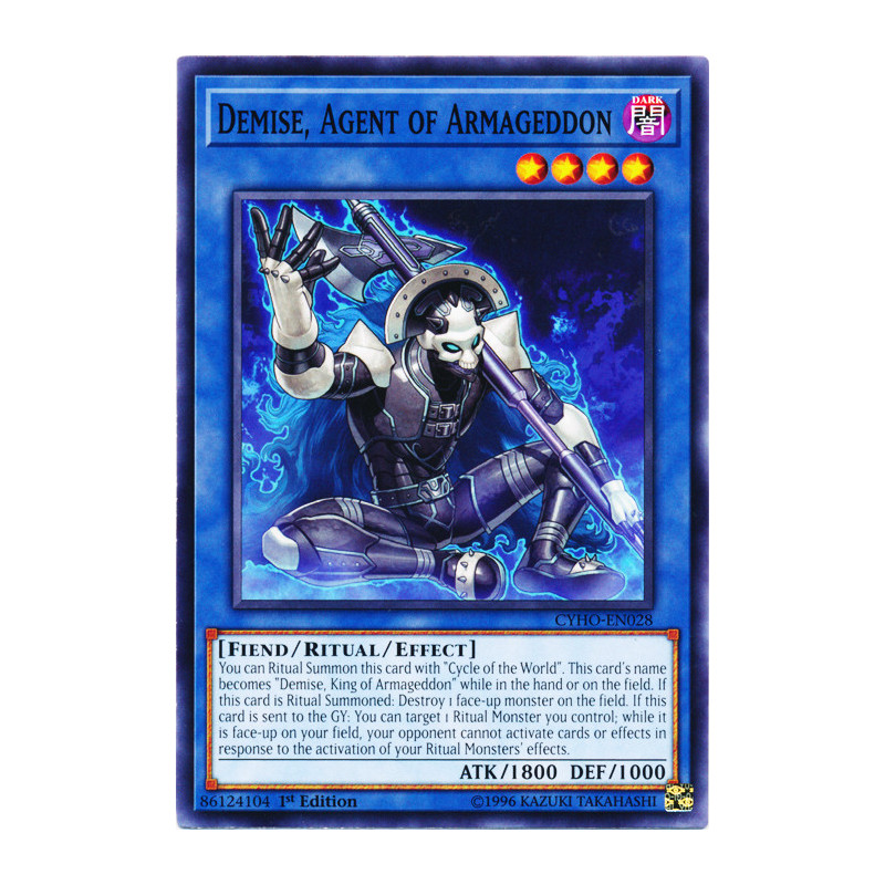 Yu-Gi-Oh TCG CYHO-EN028 C Demise, Agent of Armageddon Cybernetic Horizon