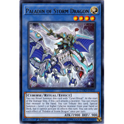 Yu-Gi-Oh TCG CYHO-EN031 R Paladin of Storm Dragon Cybernetic Horizon