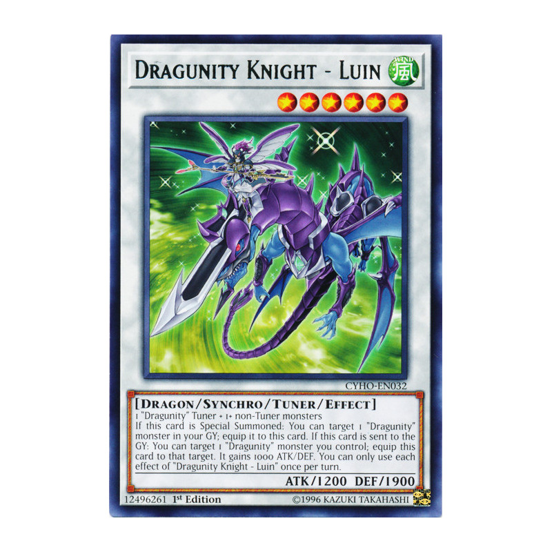 Yu-Gi-Oh TCG CYHO-EN032 R Dragunity Knight - Luin Cybernetic Horizon