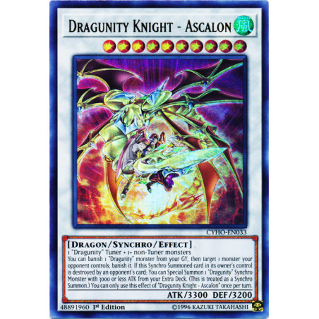 Yu-Gi-Oh TCG CYHO-EN033 UR Dragunity Knight - Ascalon Cybernetic Horizon
