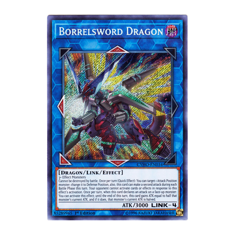 Yu-Gi-Oh TCG CYHO-EN034 SE Borrelsword Dragon Cybernetic Horizon