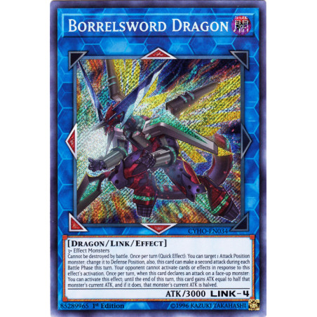 Yu-Gi-Oh TCG CYHO-EN034 SE Borrelsword Dragon Cybernetic Horizon