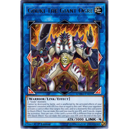 Yu-Gi-Oh TCG CYHO-EN039 R Gouki The Giant Ogre Cybernetic Horizon