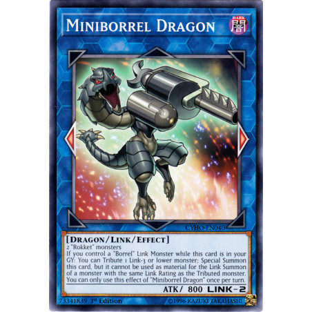 Yu-Gi-Oh TCG CYHO-EN040 C Miniborrel Dragon Cybernetic Horizon