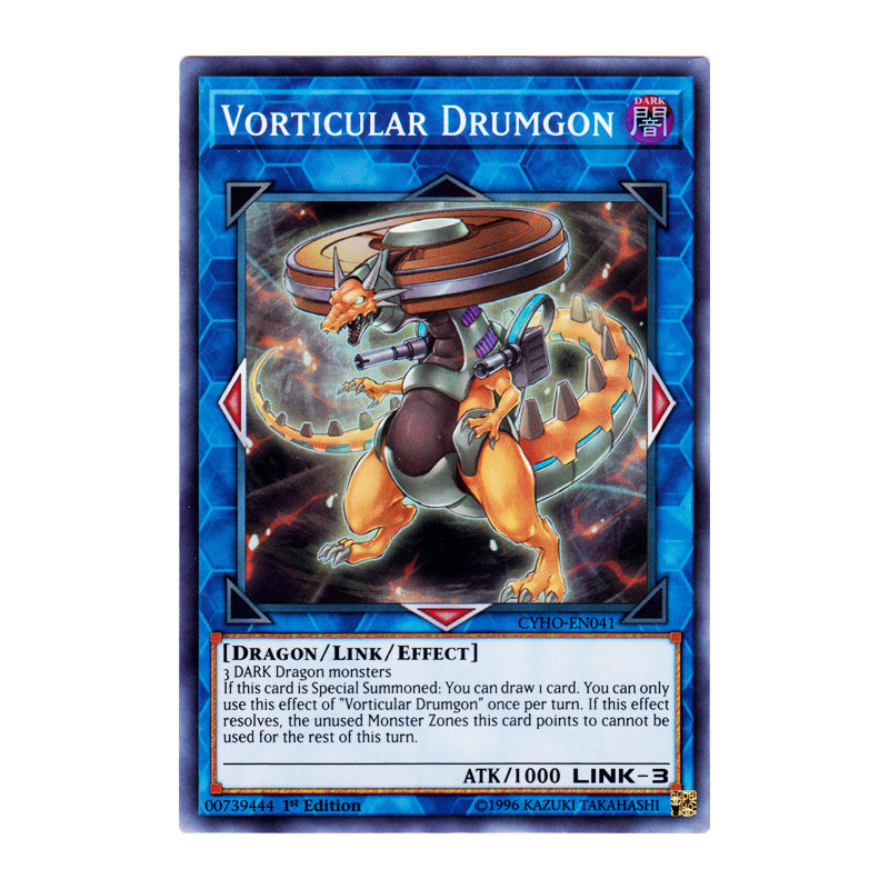 Yu-Gi-Oh TCG CYHO-EN041 SR Vorticular Drumgon Cybernetic Horizon