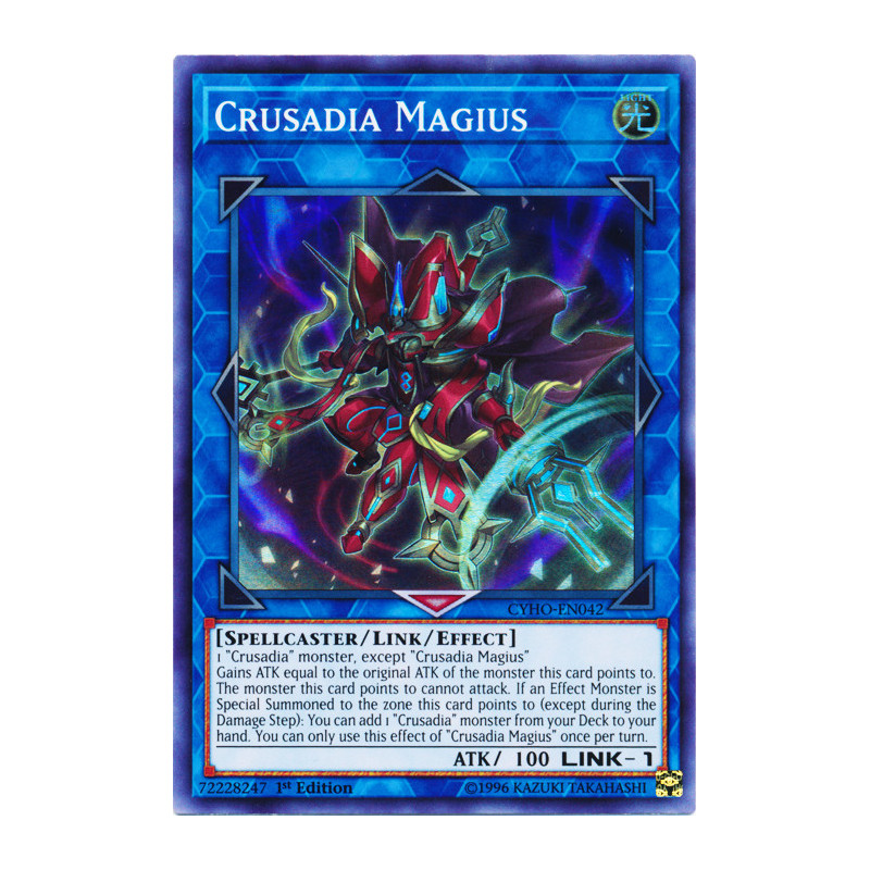 Yu-Gi-Oh TCG CYHO-EN042 SR Crusadia Magius Cybernetic Horizon