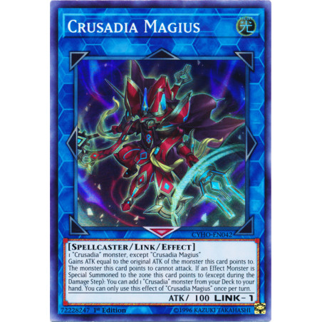 Yu-Gi-Oh TCG CYHO-EN042 SR Crusadia Magius Cybernetic Horizon