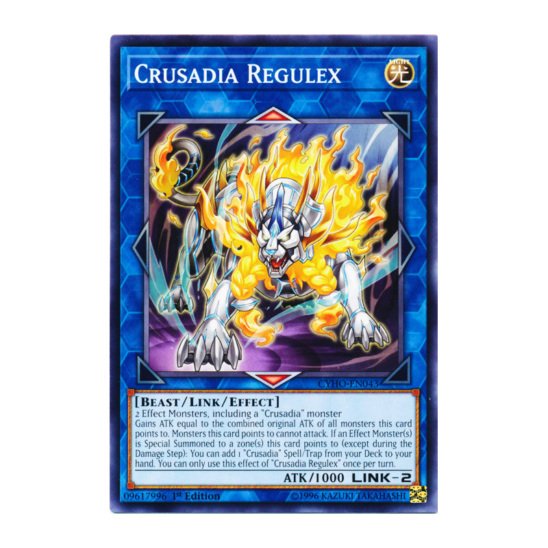 Yu-Gi-Oh TCG CYHO-EN043 C Crusadia Regulex Cybernetic Horizon