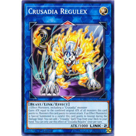 Yu-Gi-Oh TCG CYHO-EN043 C Crusadia Regulex Cybernetic Horizon