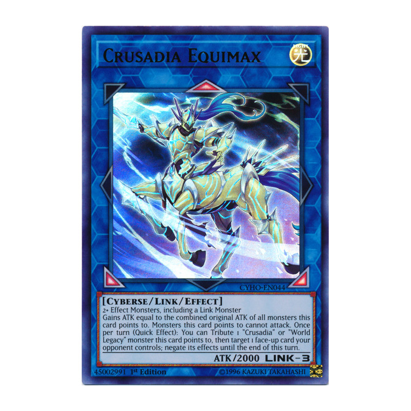 Yu-Gi-Oh TCG CYHO-EN044 UR Crusadia Equimax Cybernetic Horizon