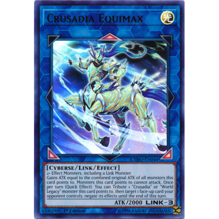 Yu-Gi-Oh TCG CYHO-EN044 UR Crusadia Equimax Cybernetic Horizon