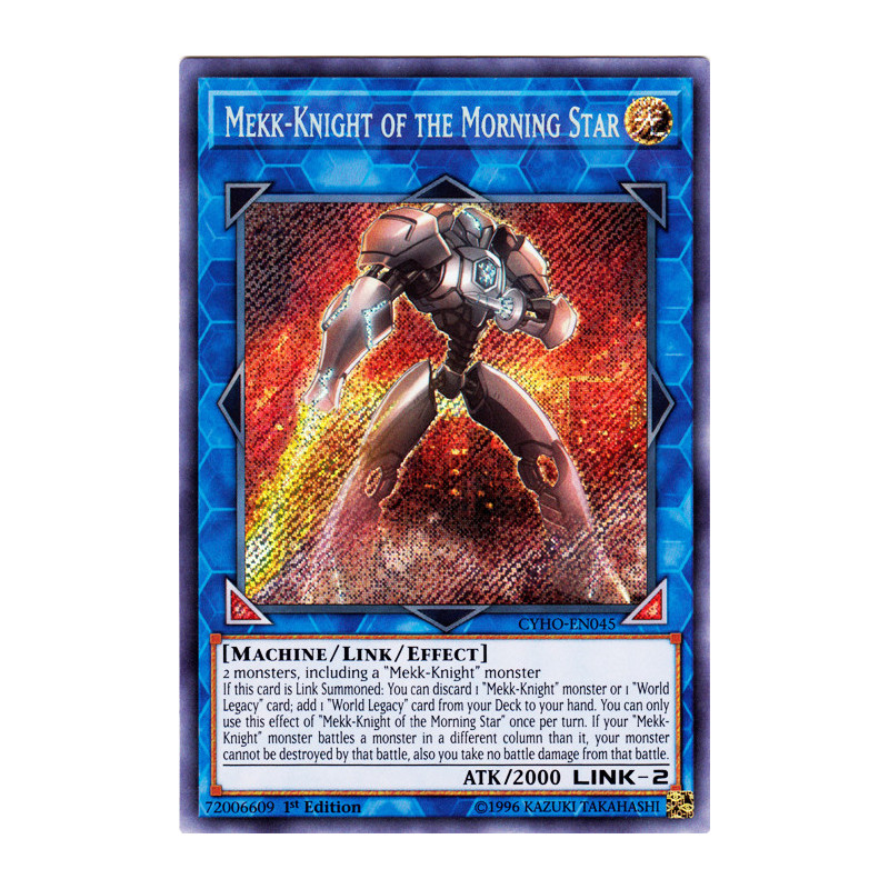 Yu-Gi-Oh TCG CYHO-EN045 SE Mekk-Knight of the Morning Star Cybernetic Horizon