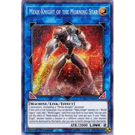 Yu-Gi-Oh TCG CYHO-EN045 SE Mekk-Knight of the Morning Star Cybernetic Horizon