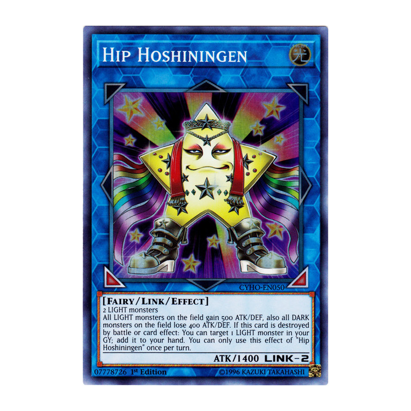 Yu-Gi-Oh TCG CYHO-EN050 SR Hip Hoshiningen Cybernetic Horizon
