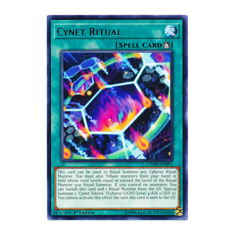 Yu-Gi-Oh TCG CYHO-EN051 R Cynet Ritual Cybernetic Horizon