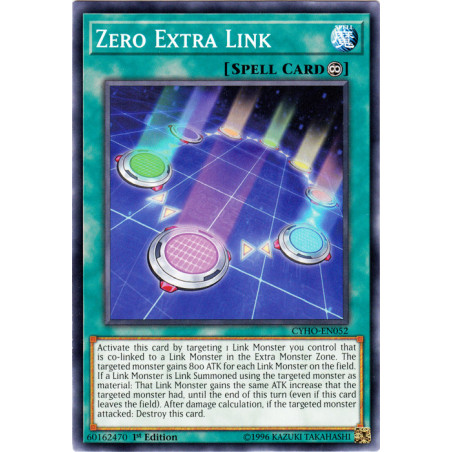 Yu-Gi-Oh TCG CYHO-EN052 C Zero Extra Link Cybernetic Horizon