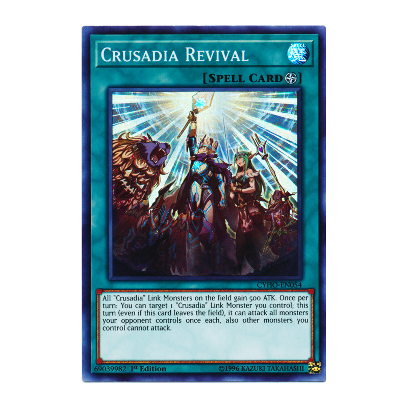 Yu-Gi-Oh TCG CYHO-EN054 SR Crusadia Revival Cybernetic Horizon