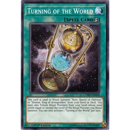 Yu-Gi-Oh TCG CYHO-EN058 C Turning of the World Cybernetic Horizon