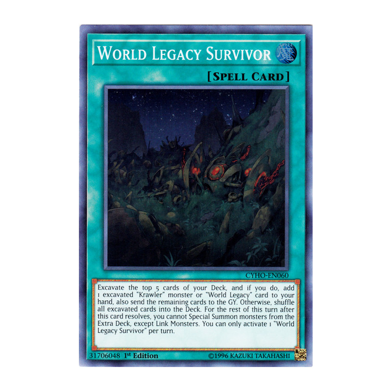 Yu-Gi-Oh TCG CYHO-EN060 SR World Legacy Survivor Cybernetic Horizon