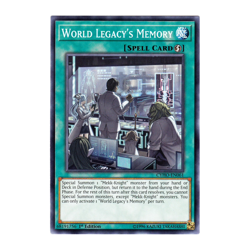 Yu-Gi-Oh TCG CYHO-EN061 C World Legacy's Memory Cybernetic Horizon
