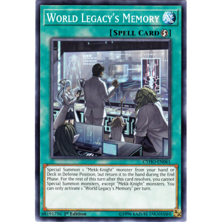 Yu-Gi-Oh TCG CYHO-EN061 C World Legacy's Memory Cybernetic Horizon