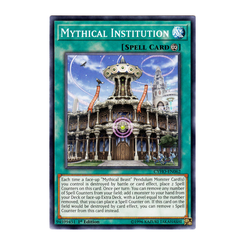Yu-Gi-Oh TCG CYHO-EN062 C Mythical Institution Cybernetic Horizon