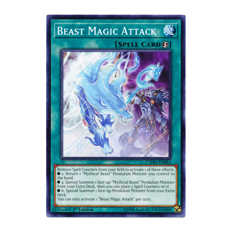 Yu-Gi-Oh TCG CYHO-EN063 C Beast Magic Attack Cybernetic Horizon