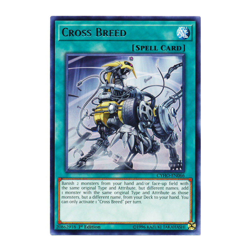 Yu-Gi-Oh TCG CYHO-EN066 R Cross Breed Cybernetic Horizon