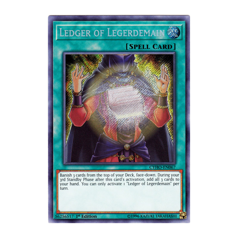 Yu-Gi-Oh TCG CYHO-EN067 SE Ledger of Legerdemain Cybernetic Horizon
