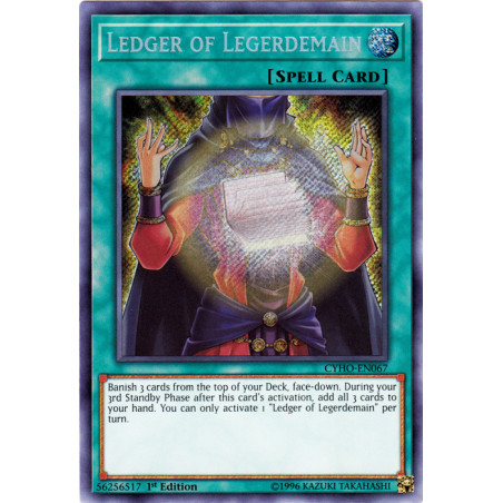 Yu-Gi-Oh TCG CYHO-EN067 SE Ledger of Legerdemain Cybernetic Horizon