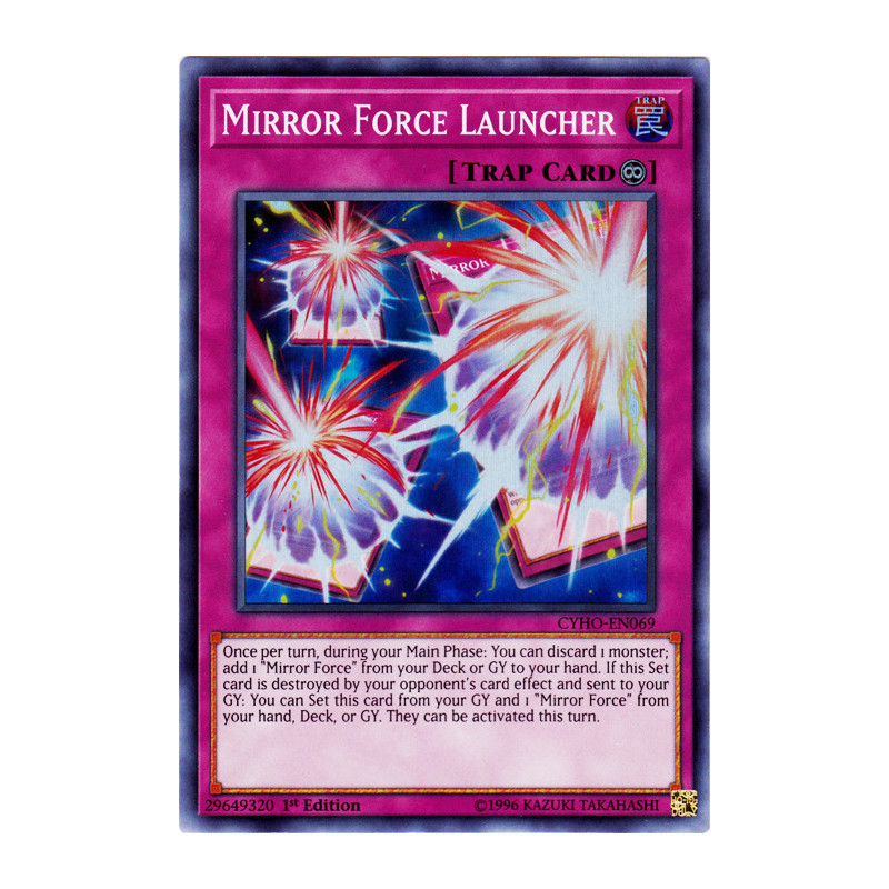 Yu-Gi-Oh TCG CYHO-EN069 SR Mirror Force Launcher Cybernetic Horizon