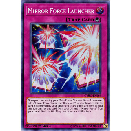 Yu-Gi-Oh TCG CYHO-EN069 SR Mirror Force Launcher Cybernetic Horizon