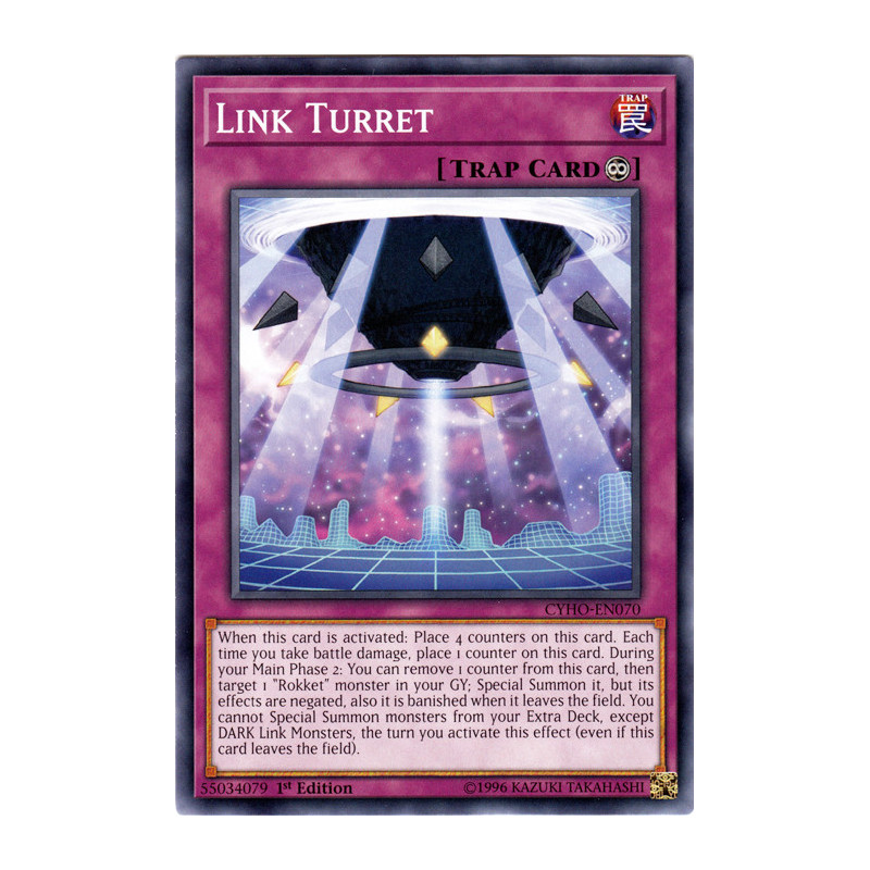Yu-Gi-Oh TCG CYHO-EN070 C Link Turret Cybernetic Horizon