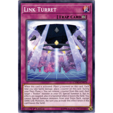 Yu-Gi-Oh TCG CYHO-EN070 C Link Turret Cybernetic Horizon