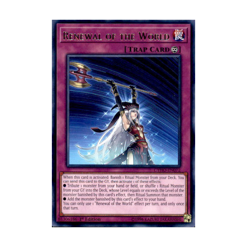 Yu-Gi-Oh TCG CYHO-EN072 R Renewal of the World Cybernetic Horizon