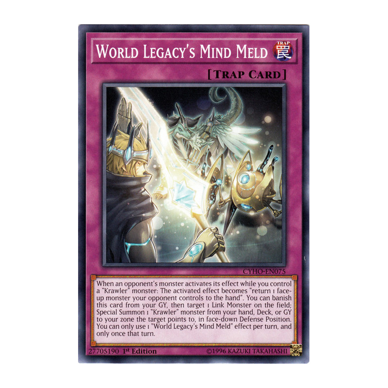 Yu-Gi-Oh TCG CYHO-EN075 C World Legacy's Mind Meld Cybernetic Horizon