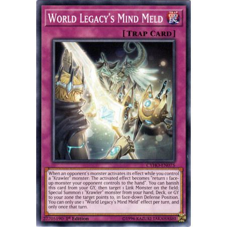 Yu-Gi-Oh TCG CYHO-EN075 C World Legacy's Mind Meld Cybernetic Horizon