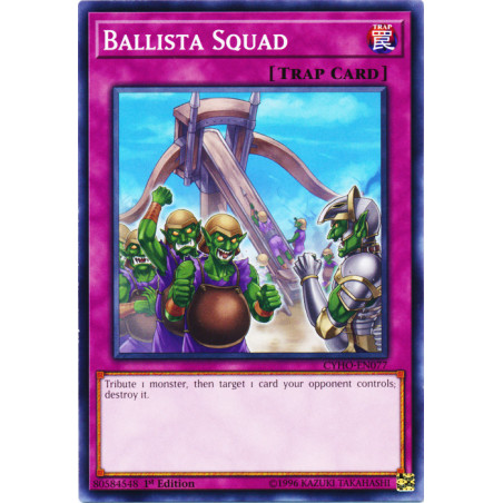 Yu-Gi-Oh TCG CYHO-EN077 C Ballista Squad Cybernetic Horizon