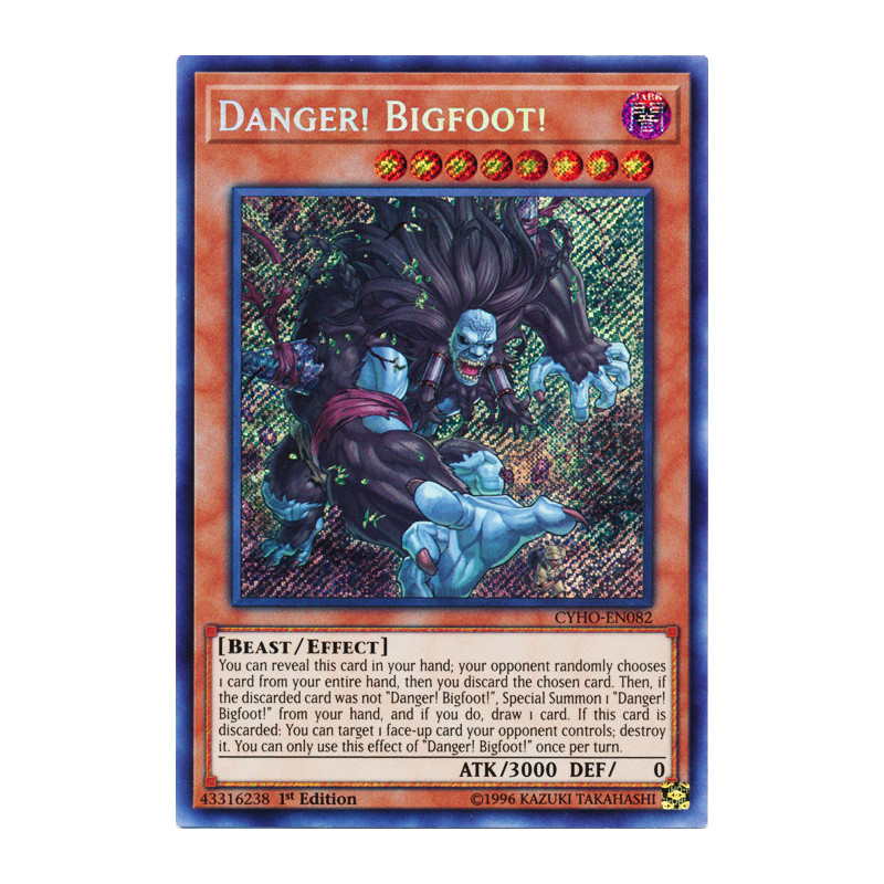 Yu-Gi-Oh TCG CYHO-EN082 SE Danger! Bigfoot! Cybernetic Horizon