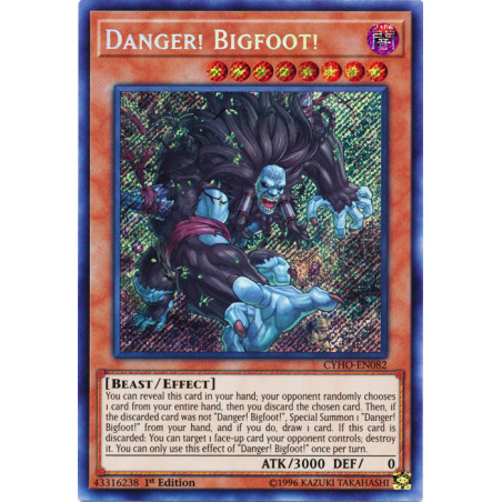 Yu-Gi-Oh TCG CYHO-EN082 SE Danger! Bigfoot! Cybernetic Horizon