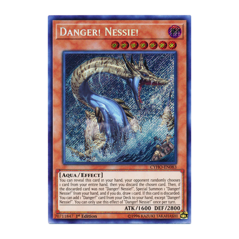 Yu-Gi-Oh TCG CYHO-EN083 SE Danger! Nessie! Cybernetic Horizon