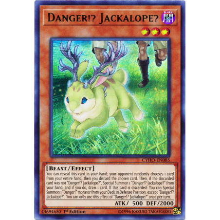 Yu-Gi-Oh TCG CYHO-EN085 UR Danger!? Jackalope? Cybernetic Horizon