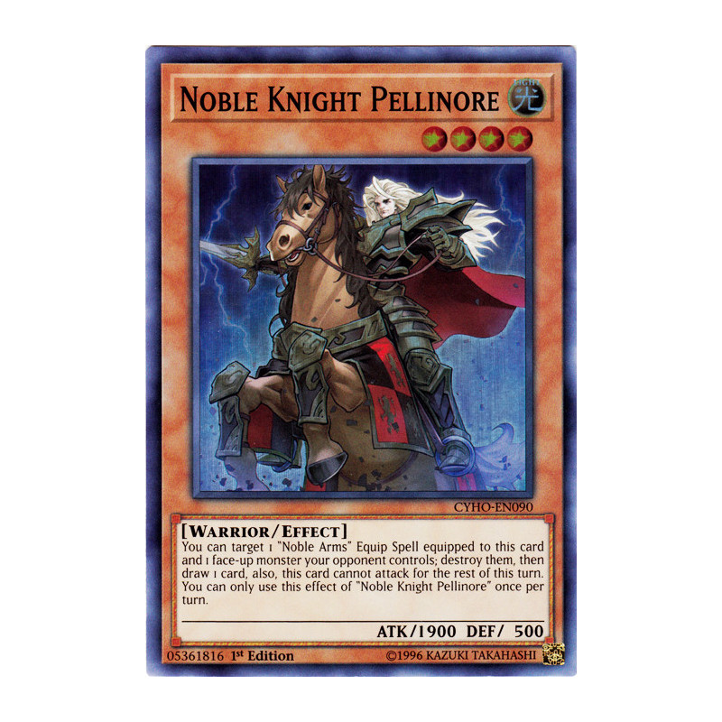 Yu-Gi-Oh TCG CYHO-EN090 SR Noble Knight Pellinore Cybernetic Horizon