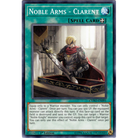 Yu-Gi-Oh TCG CYHO-EN091 C Noble Arms - Clarent Cybernetic Horizon