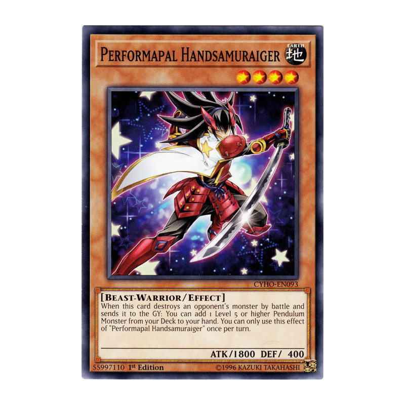 Yu-Gi-Oh TCG CYHO-EN093 C Performapal Handsamuraiger Cybernetic Horizon