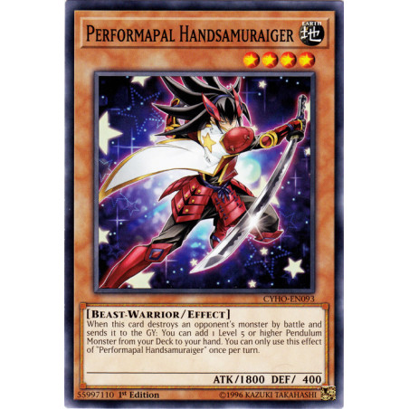 Yu-Gi-Oh TCG CYHO-EN093 C Performapal Handsamuraiger Cybernetic Horizon