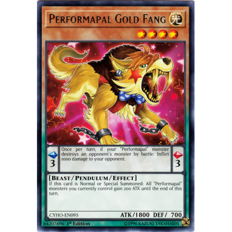 Yu-Gi-Oh TCG CYHO-EN095 R Performapal Gold Fang Cybernetic Horizon